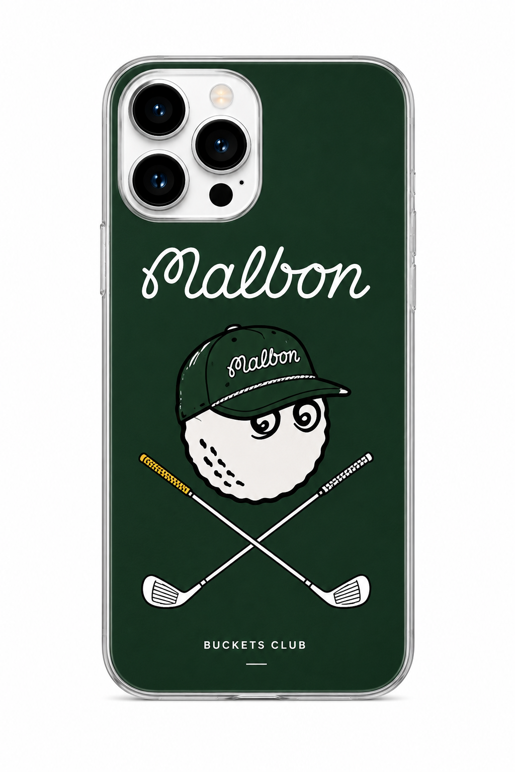 Green Malbon Buckets Club golf iPhone case
