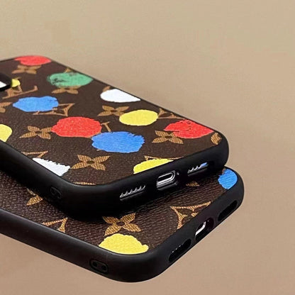 Luxury Multi-Color Monogram Phone Case for iPhone