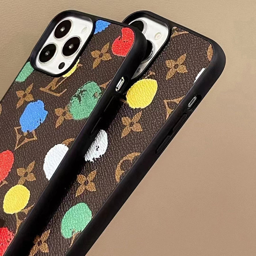 Luxury Multi-Color Monogram Phone Case for iPhone