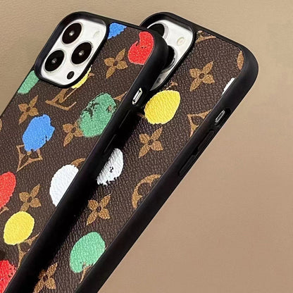 Luxury Multi-Color Monogram Phone Case for iPhone