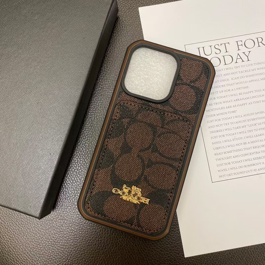 Chic iPhone Case with Built-in Card Holde