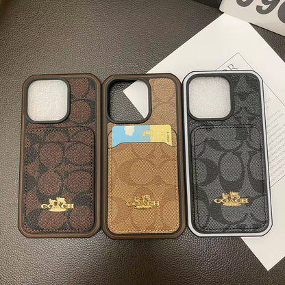 Chic iPhone Case with Built-in Card Holde