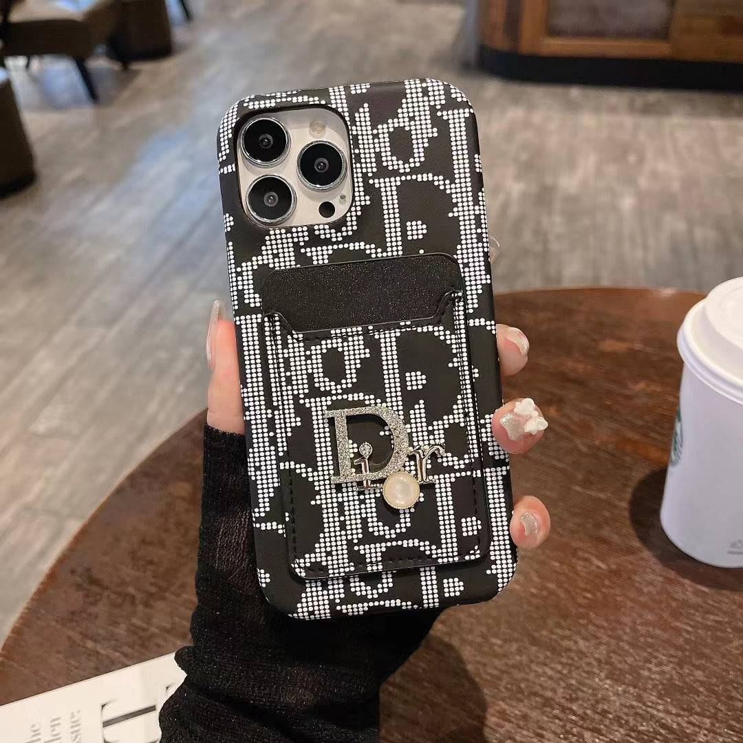 Fashion Lady Case with Card Holder for iPhone