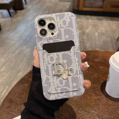 Fashion Lady Case with Card Holder for iPhone