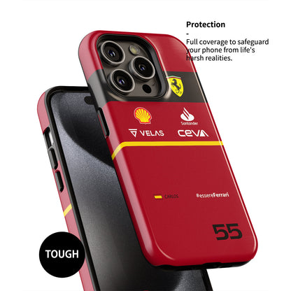 Ferrari F1 Carlos Sainz Suit Case – Apple iPhone-Compatible