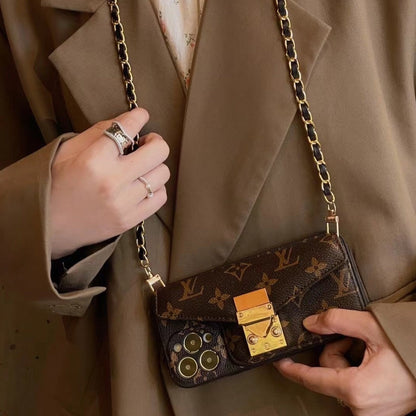 CROSSBODY ENVELOPE CARD HOLDER GENUINE LEATHER ELEGANT IPHONE
