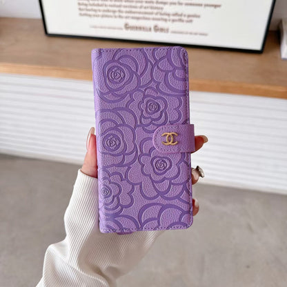 Chanel Genuine Leather Wallet Leather Crossbody Bag Apple iPhone Case
