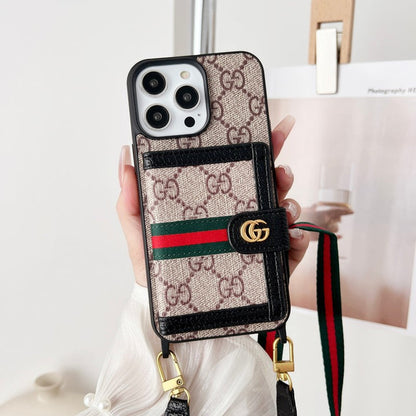 Luxury Card Bag Chain Classic iPhone Case