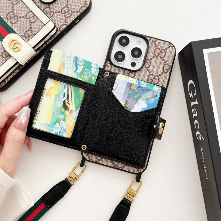Luxury Card Bag Chain Classic iPhone Case
