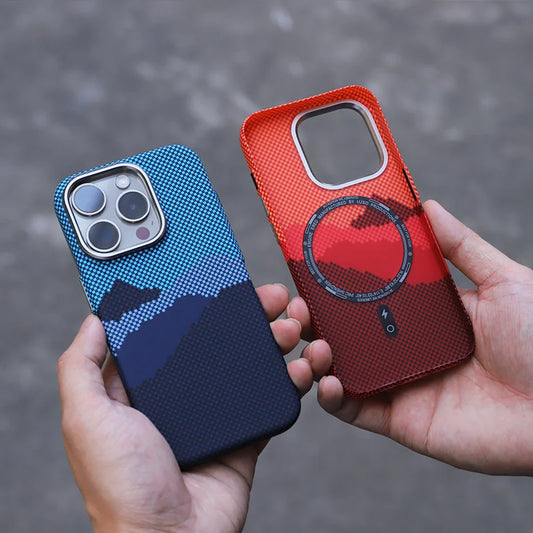 Kevlar pattern Magnetic Cover